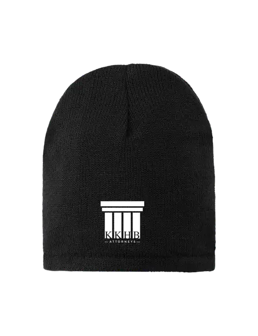 Black Fleece-Lined Beanie Cap w/KKHB Attorneys Logo