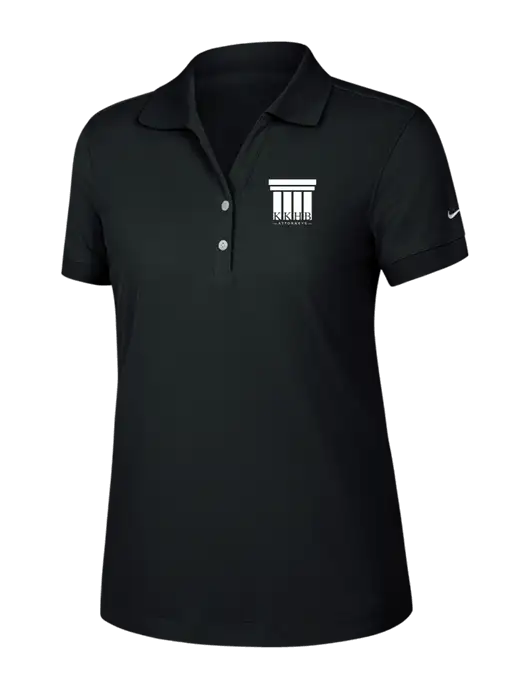 Nike Womens Dri-FIT Classic Black Polo w/KKHB Attorneys Logo