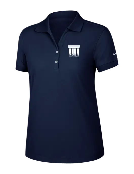 Nike Womens Dri-FIT Classic Dark Navy Polo w/KKHB Attorneys Logo