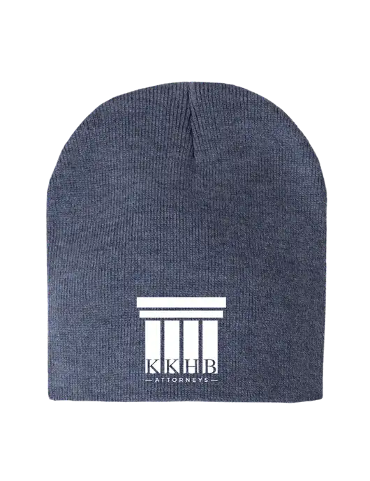 Navy Heather Element Knit Beanie w/KKHB Attorneys Logo