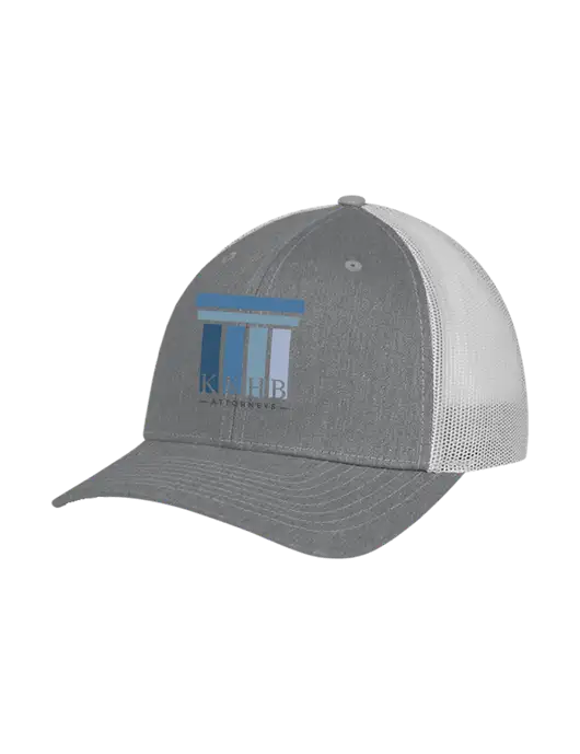 Richardson Adjustable Snapback Original 112 Trucker Cap Heather Grey w/Light Grey Mesh w/KKHB Attorneys Logo